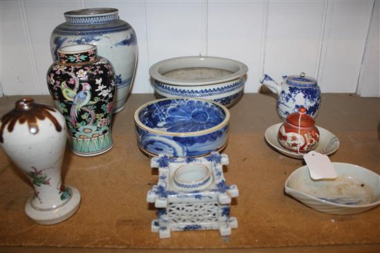 18th/20th Century Japanese porcelain vessels